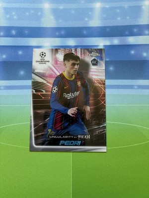 2020-21 Topps Chrome X Steve Aoki UCL Singularity RC Pedri FC Barcelona