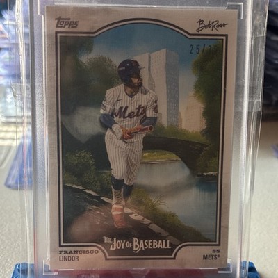 2025 Topps X Bob Ross Francisco Lindor #15 titanium white Serial Numbered /35