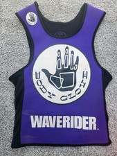 Vintage Jet Ski Neoprene Wetsuit Tank Top Vest Body Glove Purple Retro 80s 90s