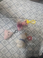 Lot Of 3 Stuffed Animal Key Chains