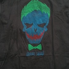 Camiseta Joker Escuadrón Suicida XL Negra Calavera DC Comics Halloween Crew Top Camiseta