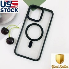 Transparent Magnetic Mobile Case Protective Phone Acrylic iPhone 16 Pro Max US