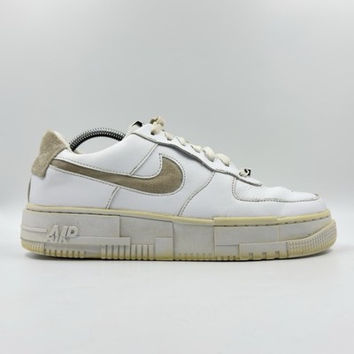 Nike Air Force 1 Pixel Damen-Sportschuhe weiß Leder UK-Größe 8,5