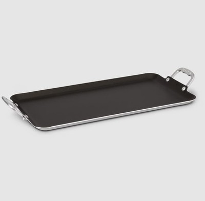 Vasconia 20'' Double Burner Griddle - Non-Stick, Dishwasher Safe,Aluminum Handles