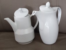 kleine Kaffeekanne Vega weiß Porzellan