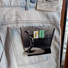 40x32 Vintage Mens Acid Wash Jeans 80s Straight Jeans RARE SWEET DENIM BLUES NEW