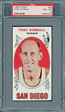 1969 Topps #39 Toby Kimball PSA 8 ROOKIE RC San Diego Rockets