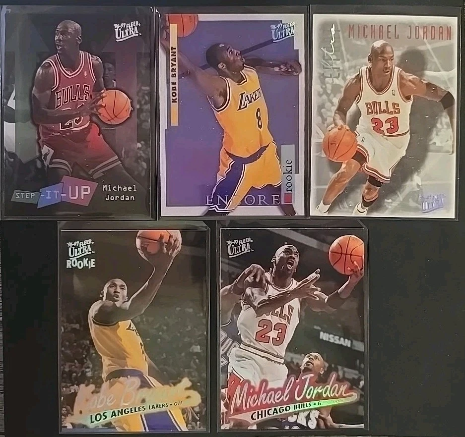 Juego Completo Fleer Ultra Baloncesto 1996-97 Serie 1 y 2 Jordan Kobe Bryant RC Foto 2 de 2