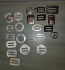 Lot of 22 Vintage Mother of Pearl + others Buckle Scarf Slides — photo 2