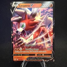 Lycanroc V 091/203 Holo Ultra Rare Evolving Skies Pokemon Near Mint