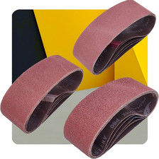 15 PCS 3" X 24" Premium Sanding Belts - 5 Each of 40 80 120 Grit Aluminum Oxide