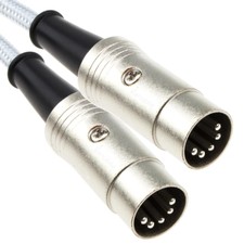 Pro Midi Kabel 5 Pin din Stecker zu Geflochte...