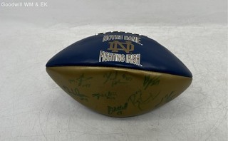 NCAA College Football Notre Dame Fighting Irish Fotoball Signed Autographed