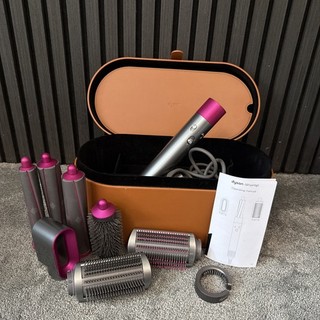Dyson Airwrap Multi Styler Eléctrico con Accesorios Adaptador y Estuche Gris/Rosa