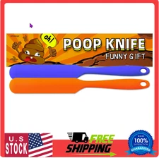 Artreeiger 2 Pack Poop Knife, Silicone Poop Cutter Knife Prank Practical Joke