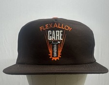 VTG Made In USA Flexalloy Care Hat With Adjustable Strap Back