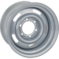 Gm Rally Truck Wheel 6 On 5.5 Inch Bolt Pattern 15x8 Silver Gm Rally Truck Wheel 6 On 5.5 Inch Bolt Pattern 15x8 Silver