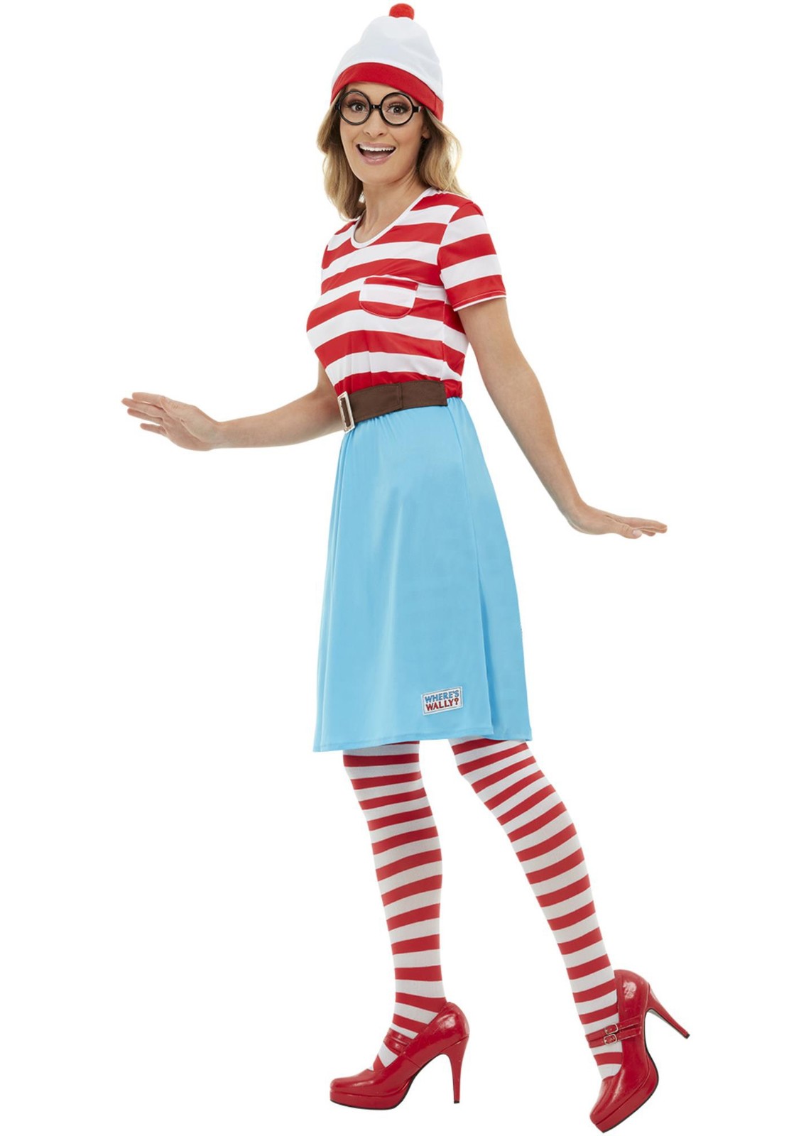 Ladies Wheres Wally Costume 80s Wenda Womens Cartoon Book Week Fancy Dress image 2