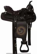 Western Barrel Synthetic Cordura Horse Saddle with all set incuding saddle pad