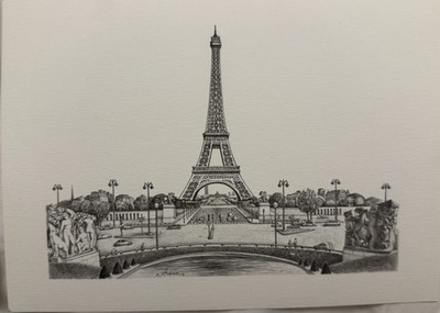 Paris Land Mark Print ''Eiffel Tower'' T. Dessapt Editions