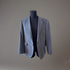 Tweed Sakko Gr. 54 Grau Meliert, Glen Philipps