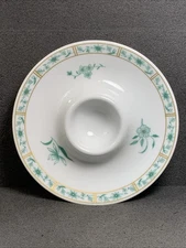 Bernardaud Limoges Pekin (Green), Egg Holder Cup / Plate, 5-1/4" France, Nice!