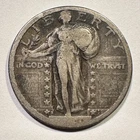 1920-S Standing Liberty Quarter Silver Lower Grade Last Digit Visible Album Coin