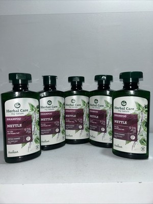 5 New Herbal Care Nettle Shampoo For Oily Floppy Hair, 330 ML Each Damaged Outer