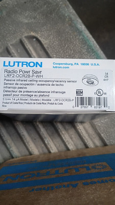 Lutron LRF2-OCR2B-P-WH Radio Power Saver Wireless Occupancy Sensor