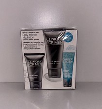 Best of Clinique Men Travel 3pc Set NEW Face Wash Cream Shave Maximum Hydrator