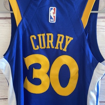 Nike Stephen Curry Youth Boys XL Golden State Warriors Jersey Blue