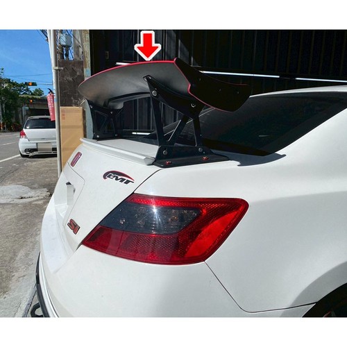 Matte Black FIT FOR Honda Civic 8th 2DR Coupe JS Rear Trunk Spoiler Wing 2011 - Picture 8 of 8