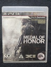 MEDAL OF HONOR PS3 Tested W/ Manual - damaged Cover Art 