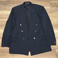 Vtg Bugatchi Uomo For Michael Jordan Peak Double Breasted Sport Coat Blazer 42R