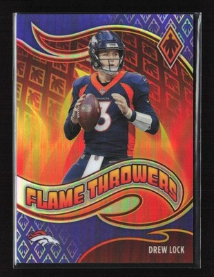 2021 Panini Phoenix - Flame Throwers Purple 93/125 Drew Lock #FT-10