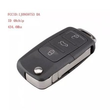 Flip Key 1j0959753da Remote Control 434mhz For Vw Seat Skoda Golf