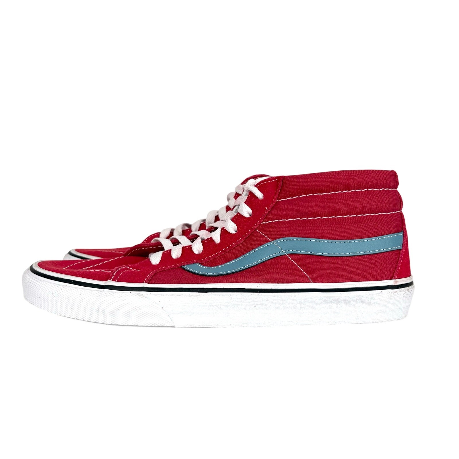 SAOLA Vans Sk8 Mid Reissue Rococco Rosso Blu Adriatico Stringate Taglia 9 Uomo VN0A3MV8Q8C