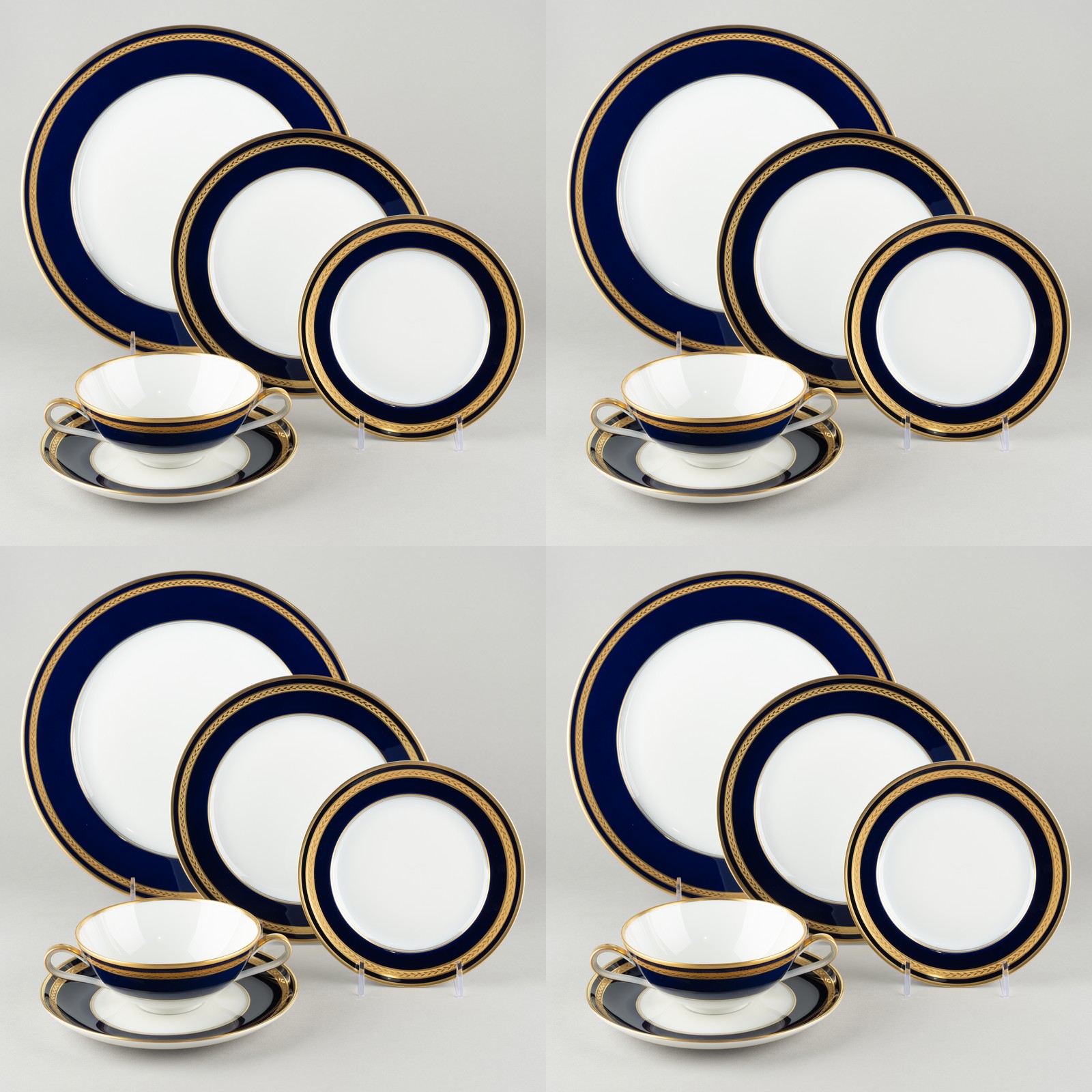 Set of 4x Perfect 5-Piece Place Settings, 2 Available, Monarch Hutschenreuther