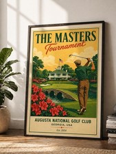 Masters Golf Poster/Canvas, Augusta National ...