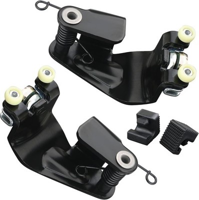Sliding Door Roller Ass Size: Center - Pair w/ plastic rollers & rail stoppers