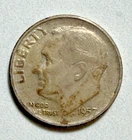 1957D Roosevelt Dime 90% Silver