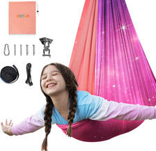 Sensory Swing for Kids, Double Layer Therapy Hammock, Swing with 360  mount
