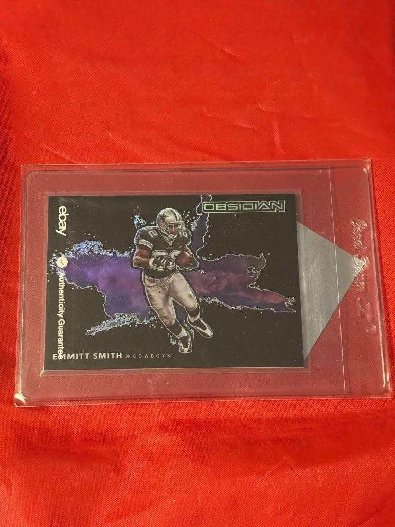 EMMITT SMITH COWBOYS 2020 PANINI OBSIDIAN COLOR BLAST #CBB19 FOOTBALL CARD