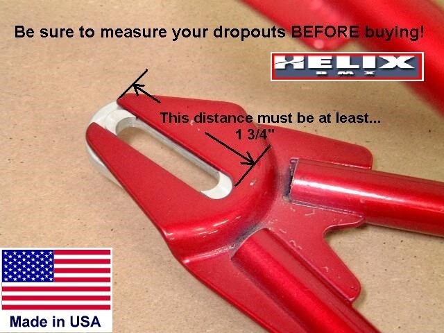 HELIX BMX DROPOUT SAVERS - Fits 2007+ PK RIPPER, FLOVAL