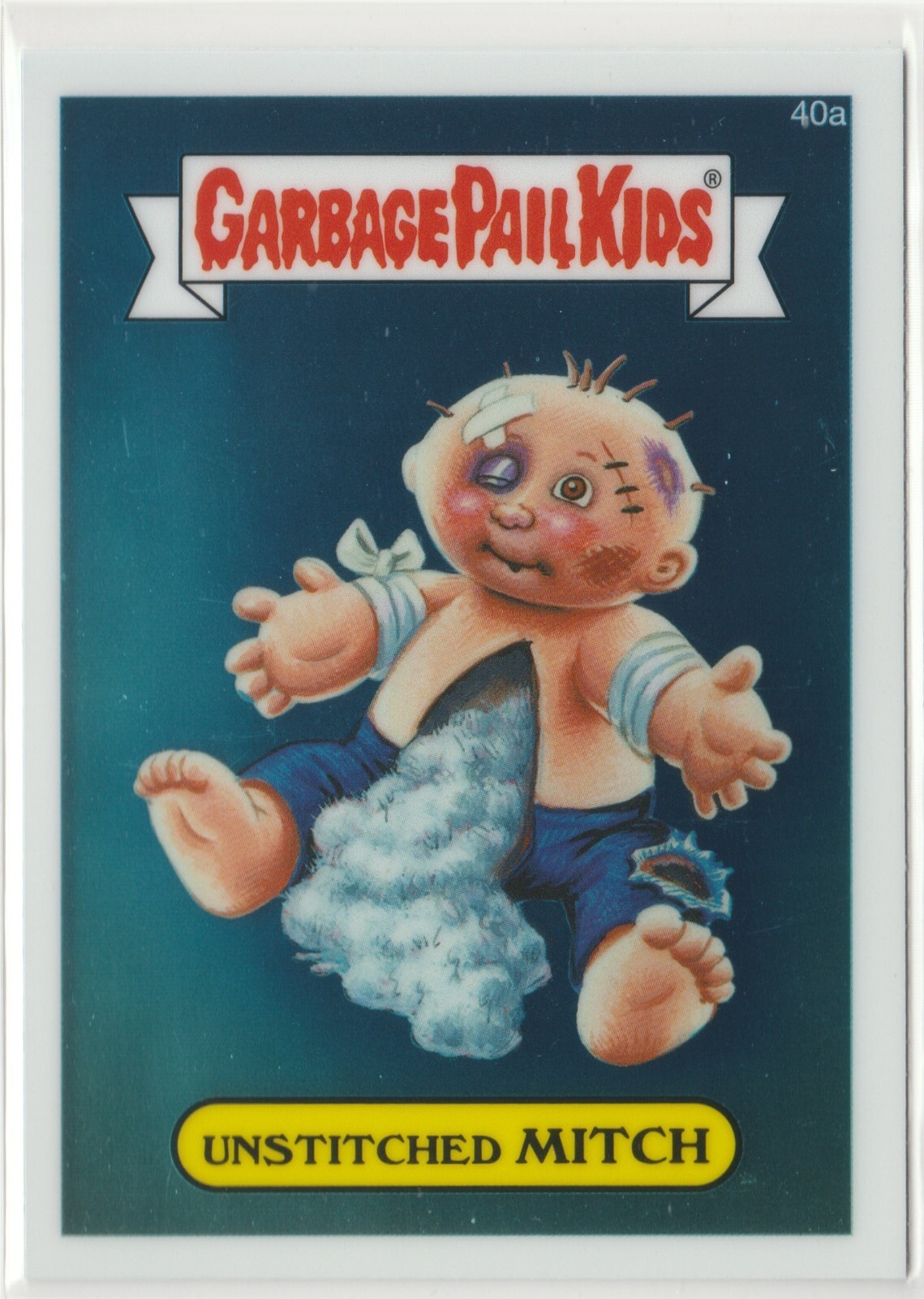 Unstitched Mitch #40a Garbage Pail Kids GPK 2013 Chrome Series 1 CS1 Trading Card