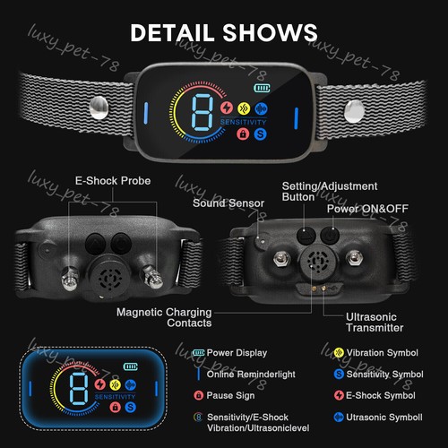 SGSPET AU Smart Automatic Anti bark Dog Collar Intelligent Waterproof Barking AU - Picture 7 of 21