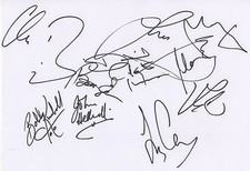 Mandoki Soulmates autographs signed A4 index card