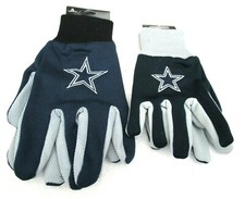 Set of Father Son Dallas Cowboys Team Logo Licensed NFL Sport Utility Gloves-New