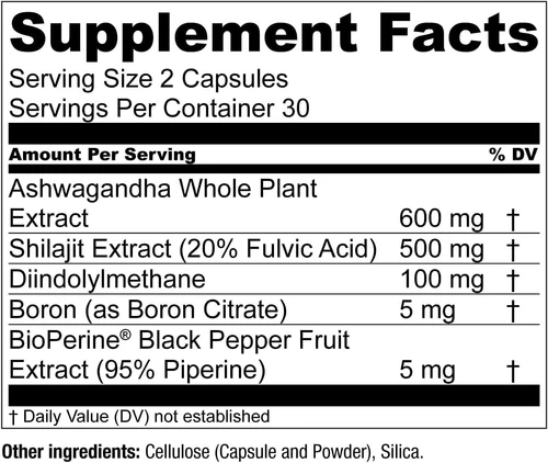 Essential Elements T-Hero Men's Health Kapseln 1210mg - Ausgewogene Energieniveaus - Bild 5 von 12