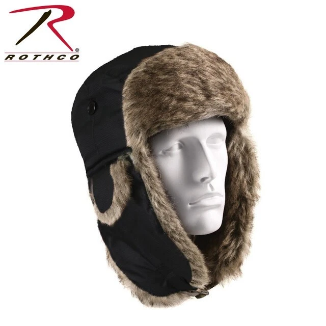 Rothco Fur Flyer's Hat - Black